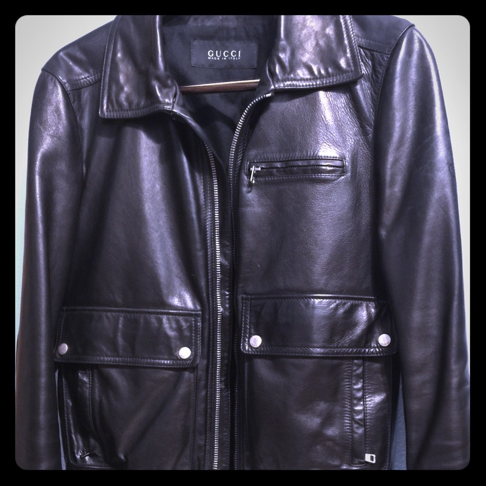 Gucci Lamb Skin Leather Coat